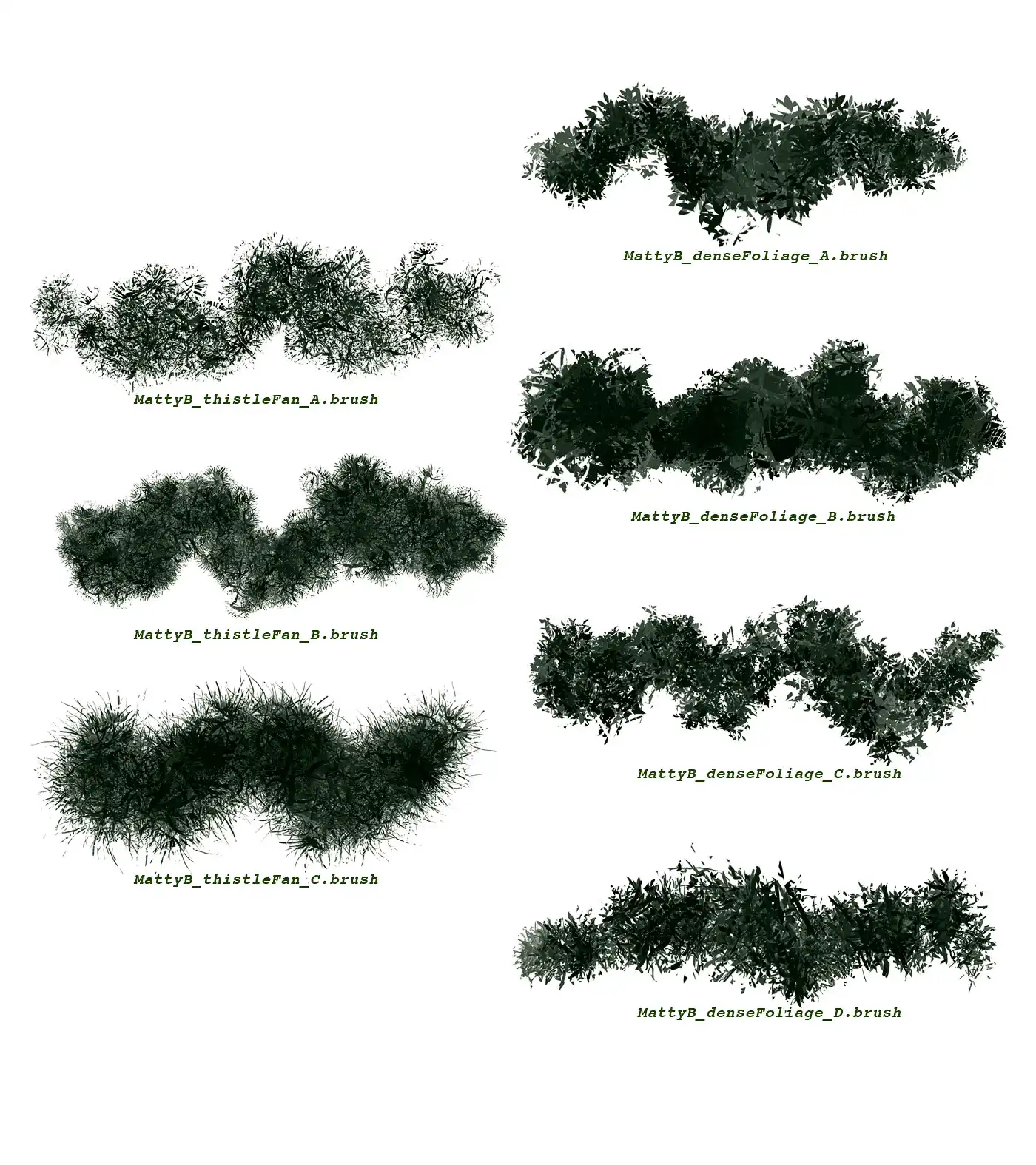 FLORA custom vegetation brushes for Procreate 6 073425