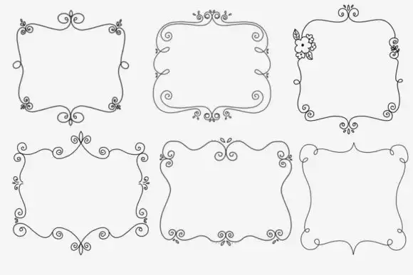Frame Brush Stamps 5 074029