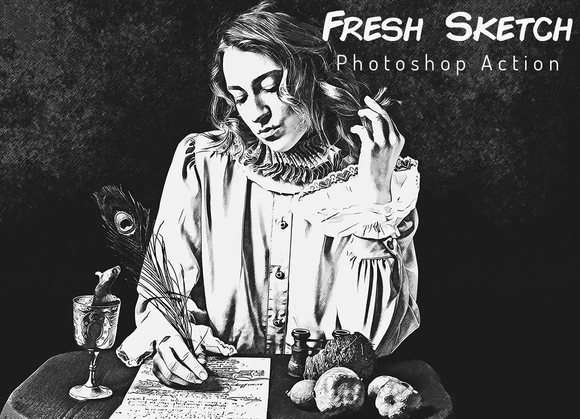 Fresh Sketch Photoshop Action