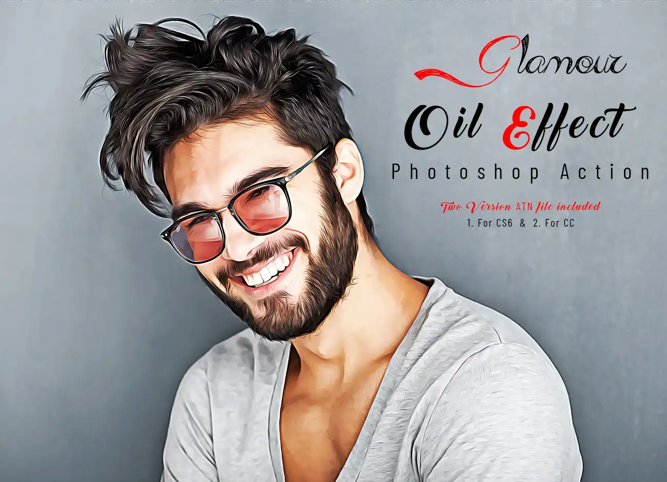 Glamour Oil Effect Photoshop Action