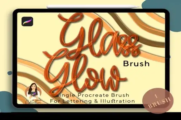 Glass Glow Single Procreate Brush
