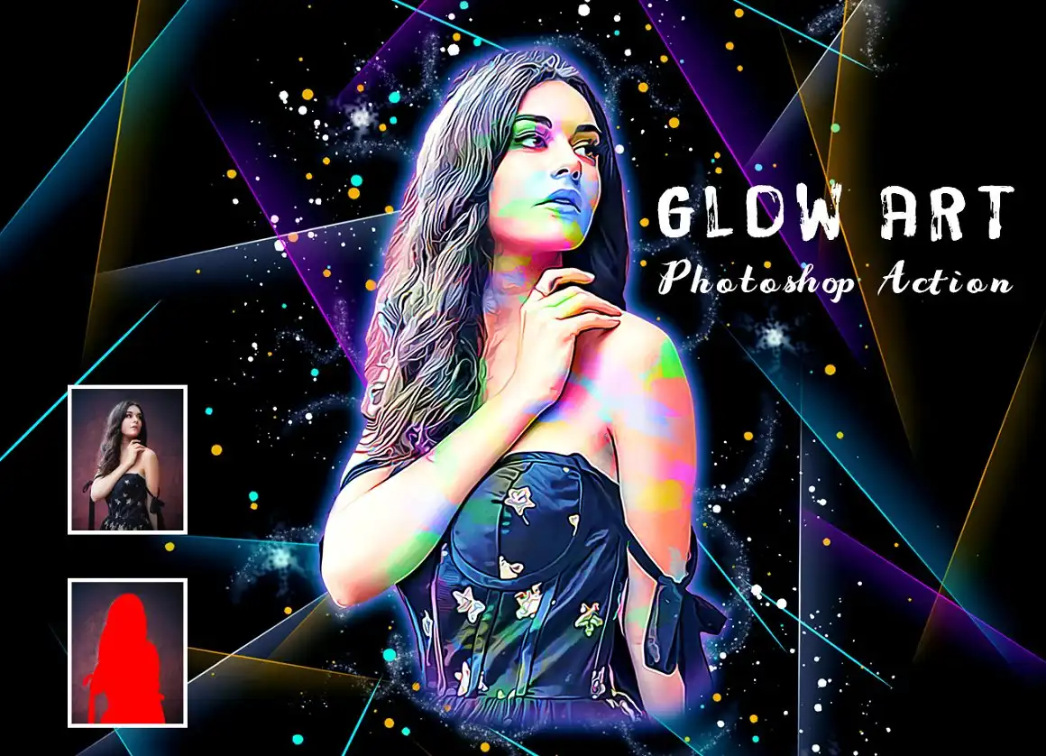 Glow Art Photoshop Action