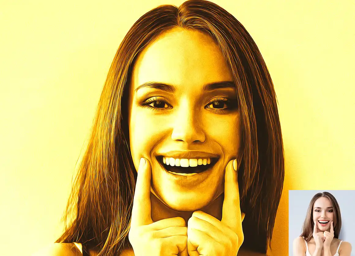 Gold Oil Paint Photoshop Action 3 075965