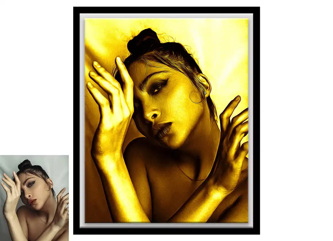Gold Oil Paint Photoshop Action 8 075965