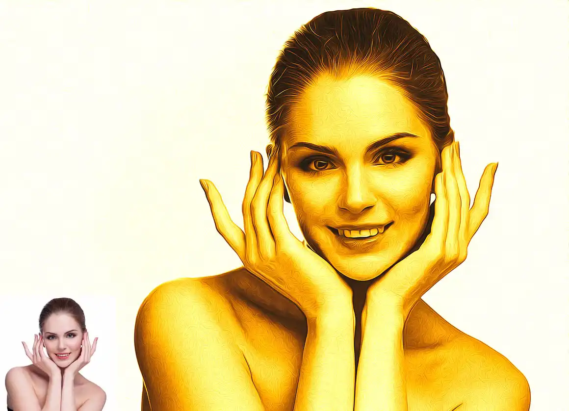 Gold Oil Paint Photoshop Action 5 075965