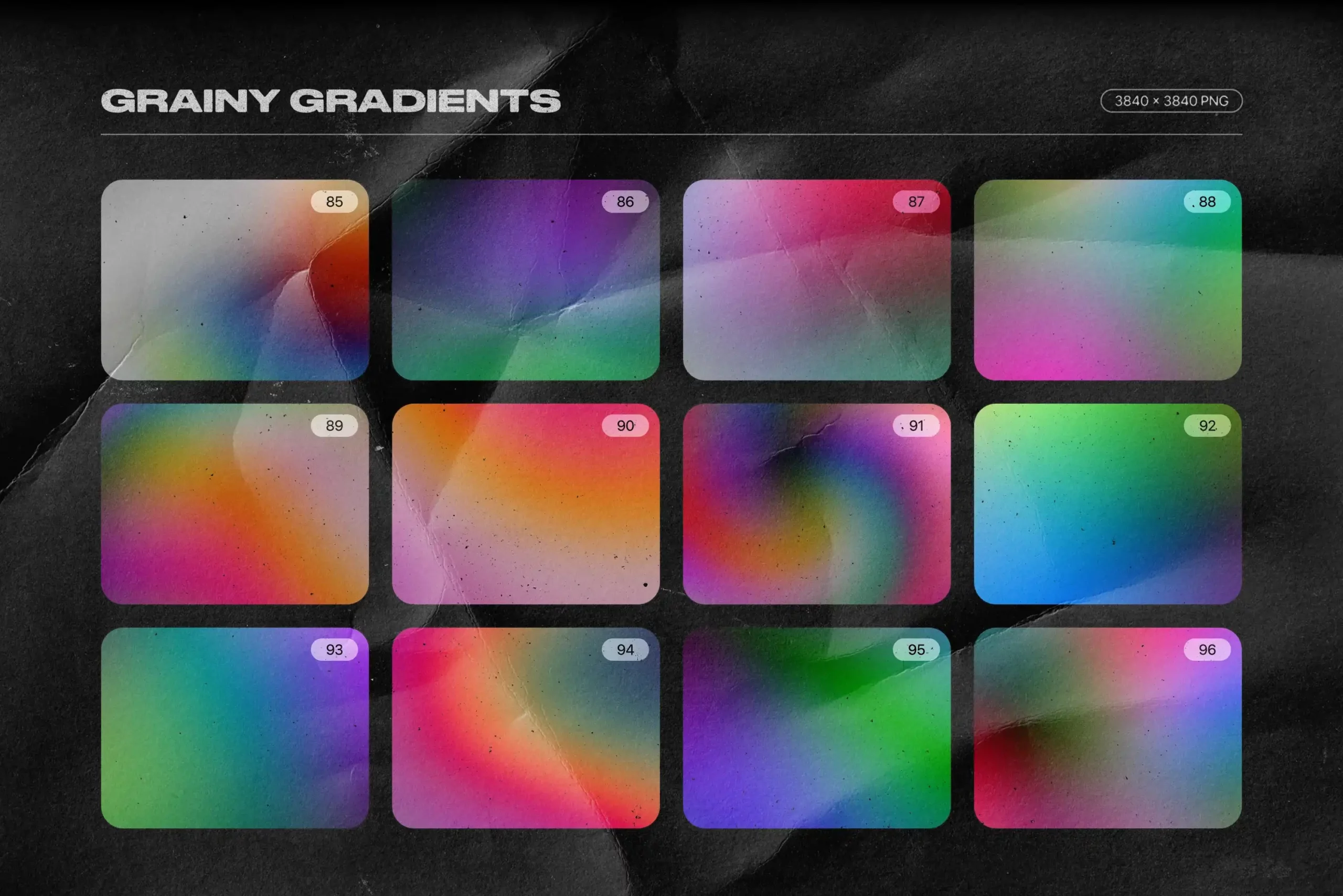 GRAINY BACKGROUNDS - 100 RETRO GRADIENTS PACK 11 074029
