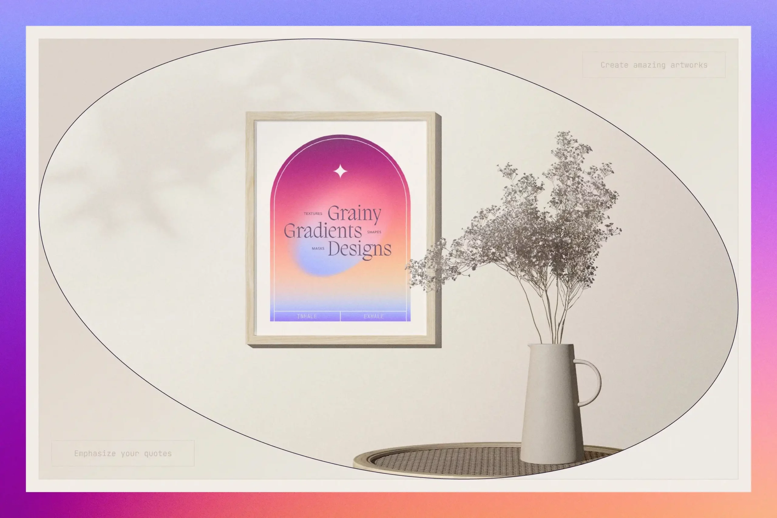 GRAINY SHAPES AND BLURRY GRADIENTS COLLECTION 6 074029