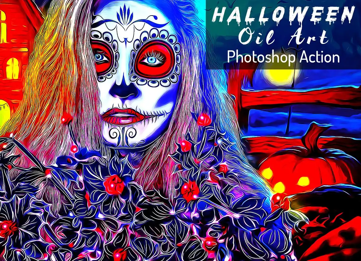 Halloween Oil Art PS Action