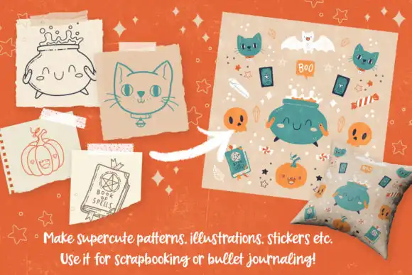 Halloween Stamp Set for Procreate 4 074029