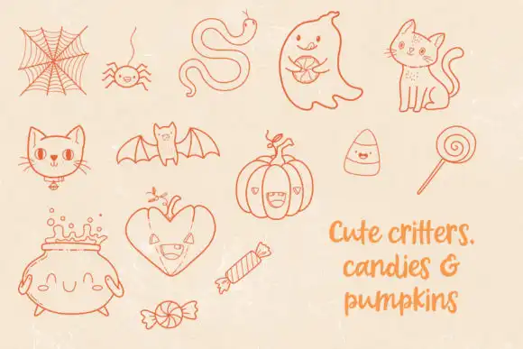 Halloween Stamp Set for Procreate 6 074029