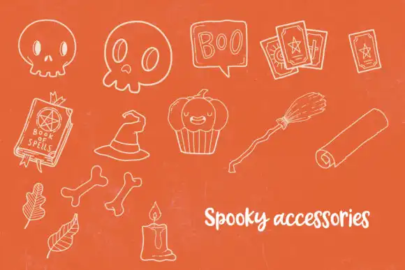 Halloween Stamp Set for Procreate 7 074029