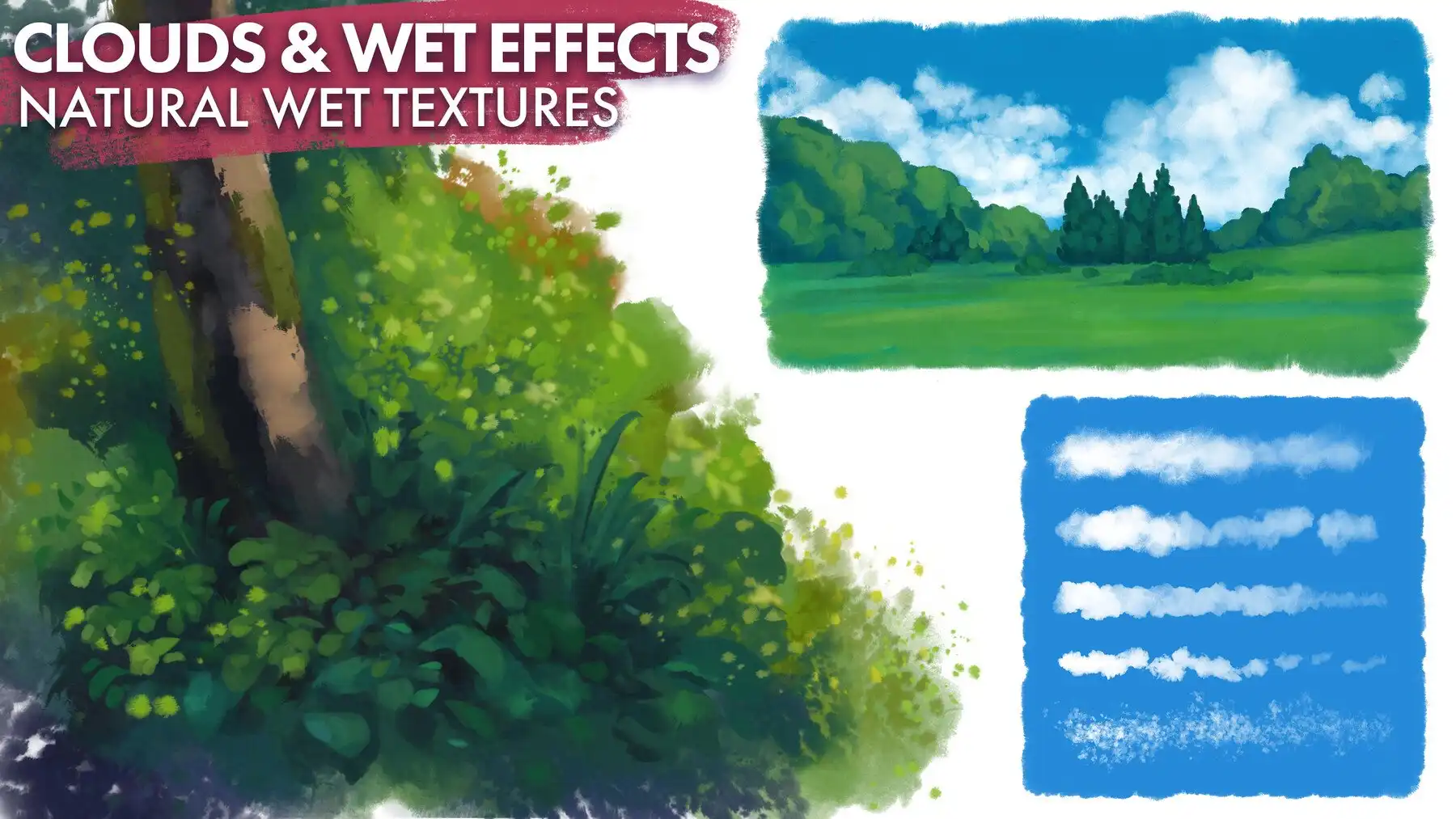 Hand-painted Gouache Brushes for Photoshop and Procreate 5 071249