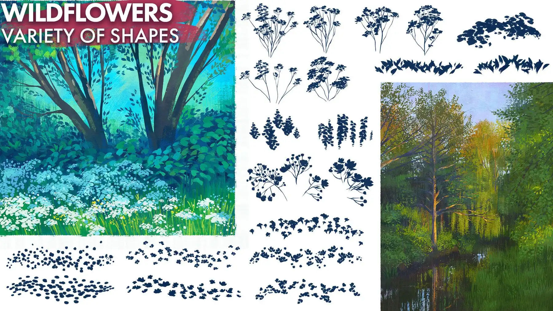 Hand-painted Gouache Brushes for Photoshop and Procreate 6 071245