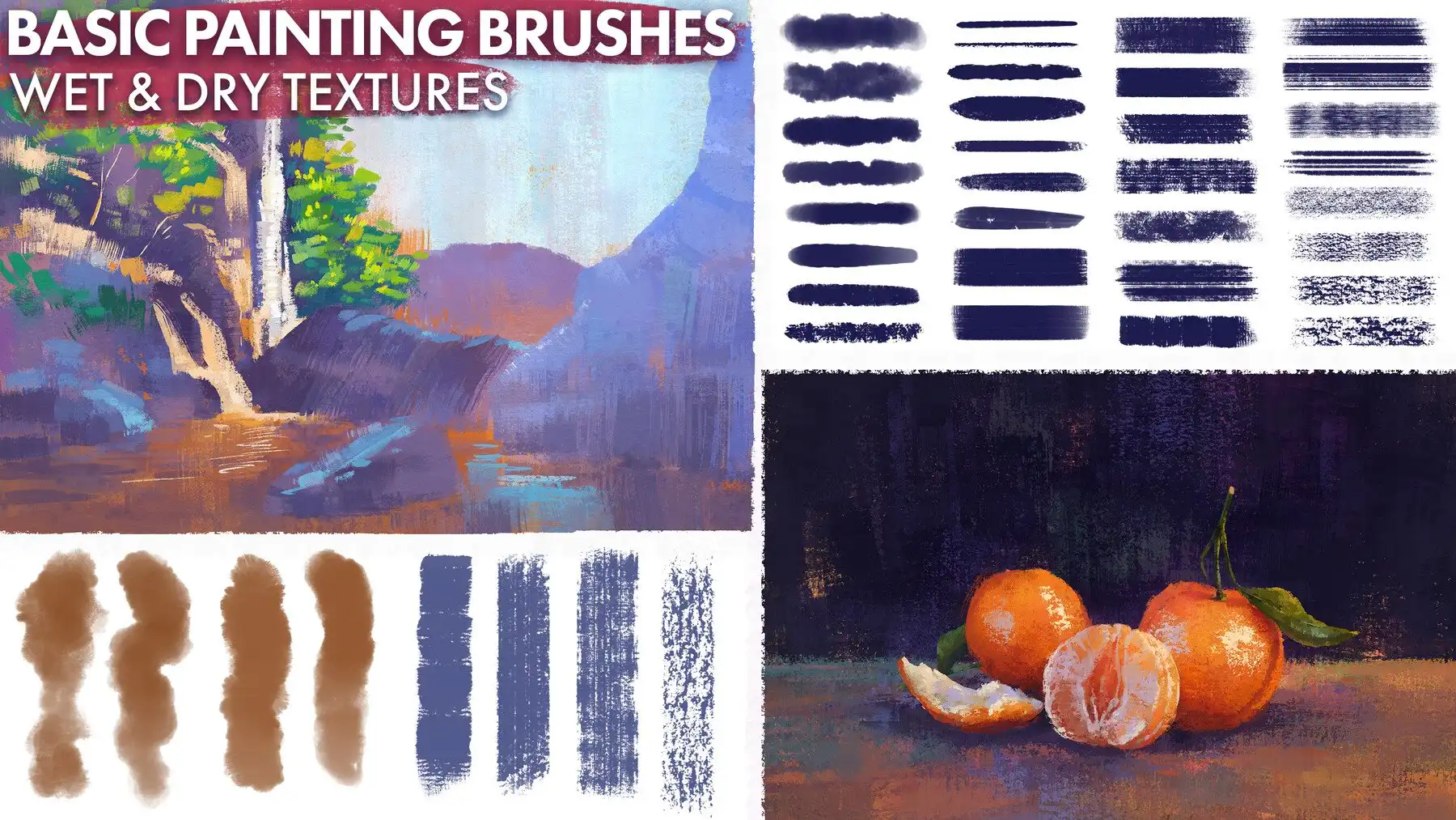 Hand-painted Gouache Brushes for Photoshop and Procreate 4 071270