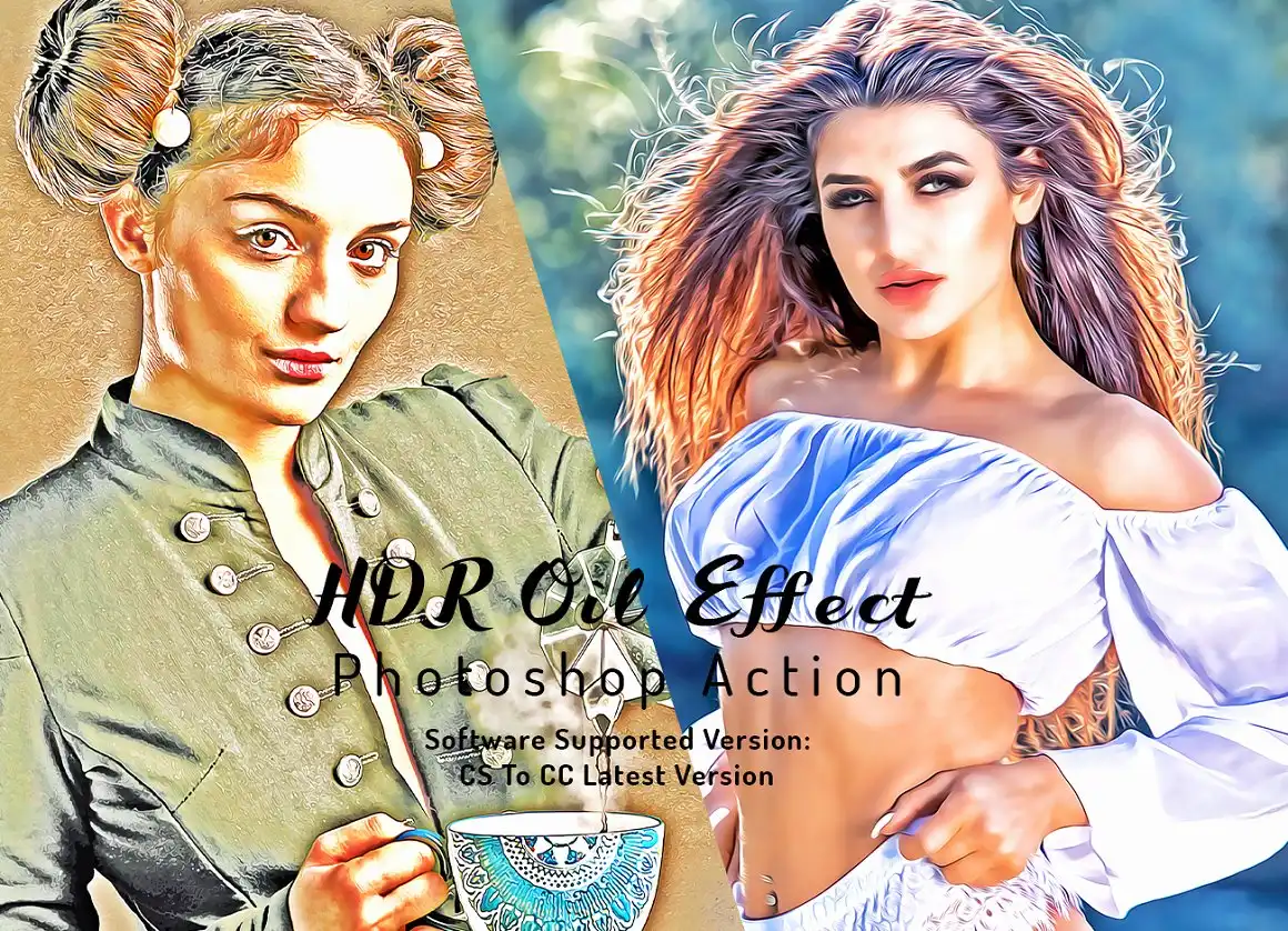 HDR Oil Effect PS Action