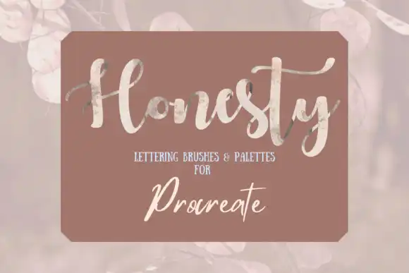 Honesty Lettering Brushes Procreate
