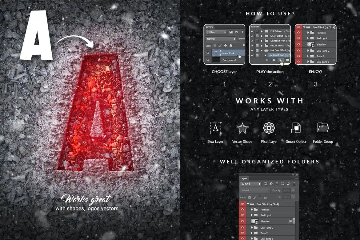 Hot Coal - Photoshop Action