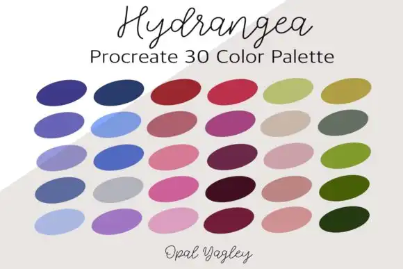 Hydrangea Procreate Color Palette