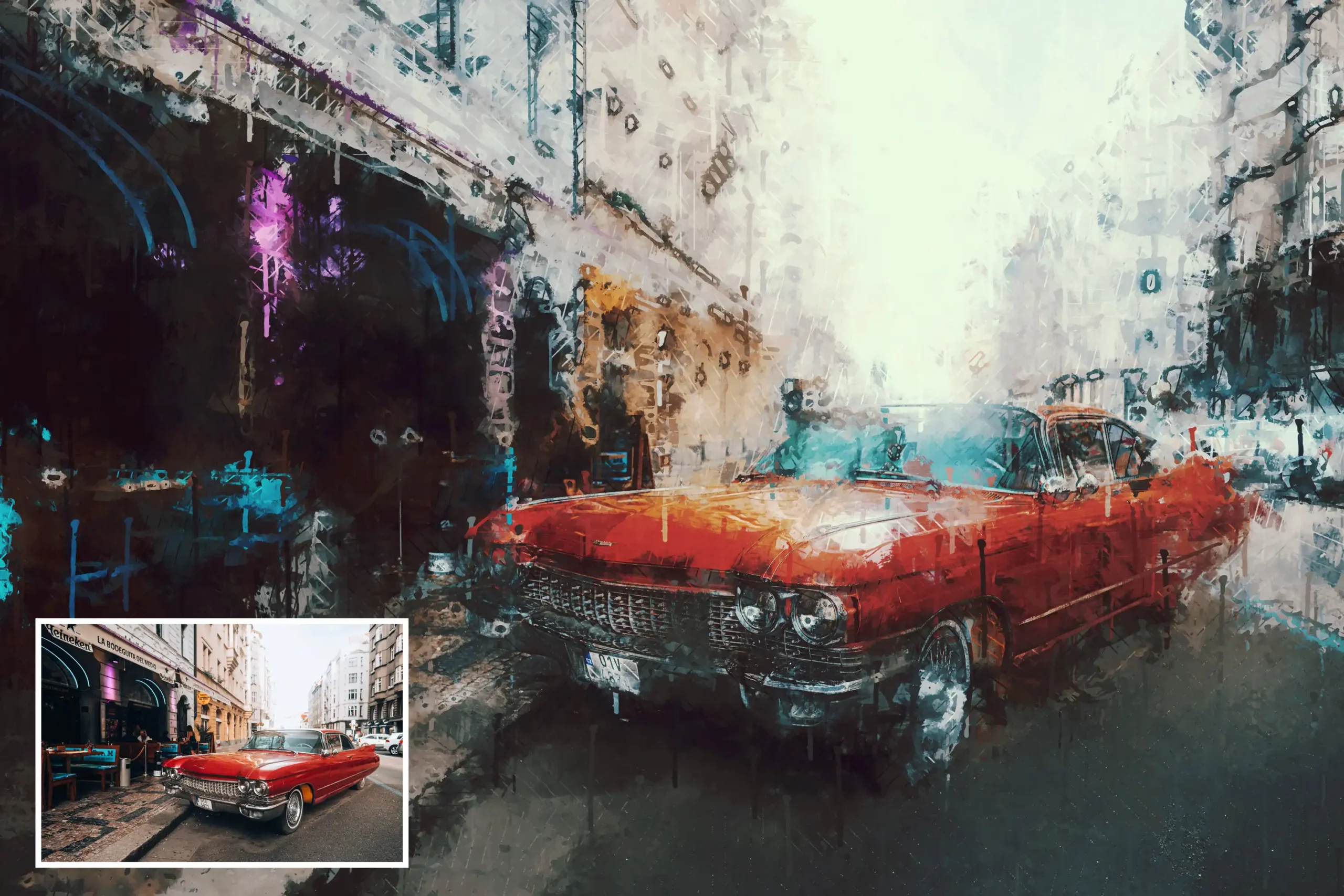 Impressionist Watercolor Photoshop Action 10 074029