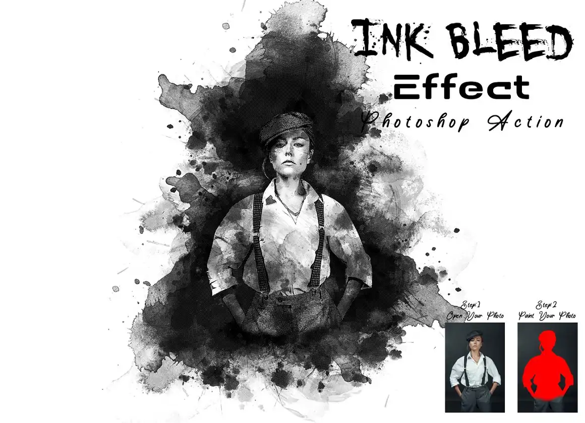 Ink Bleed Effect Photoshop Action
