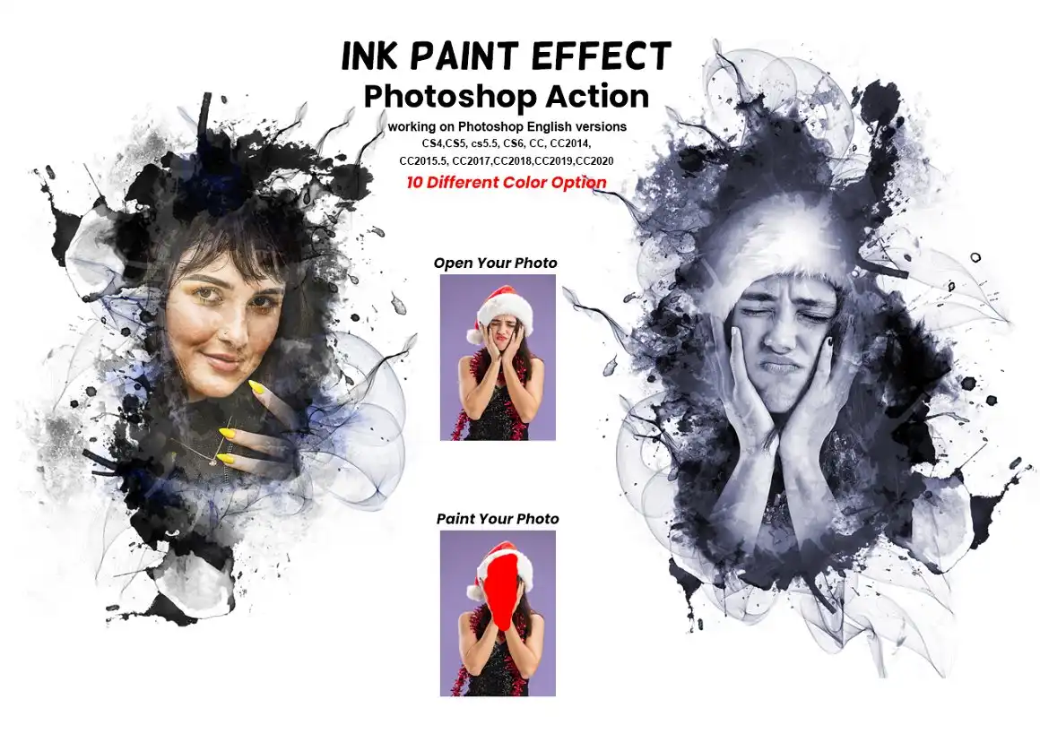 Ink Paint Effect Photoshop Action