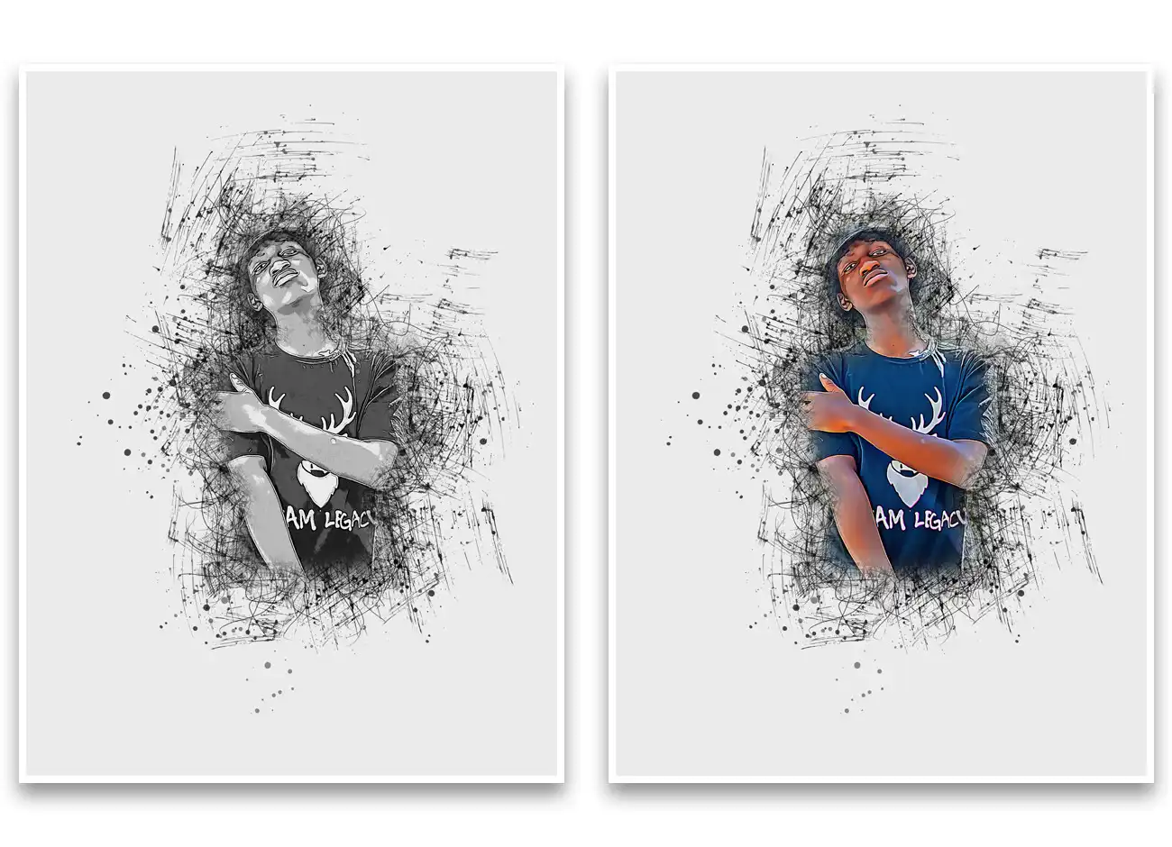 Ink Poster Art Photoshop Action 10 076082