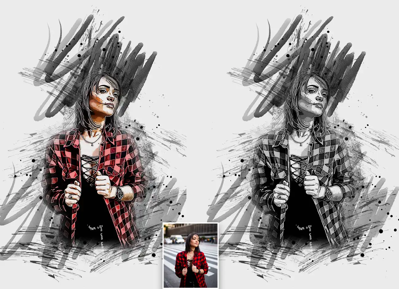 Ink Poster Art Photoshop Action 3 076370
