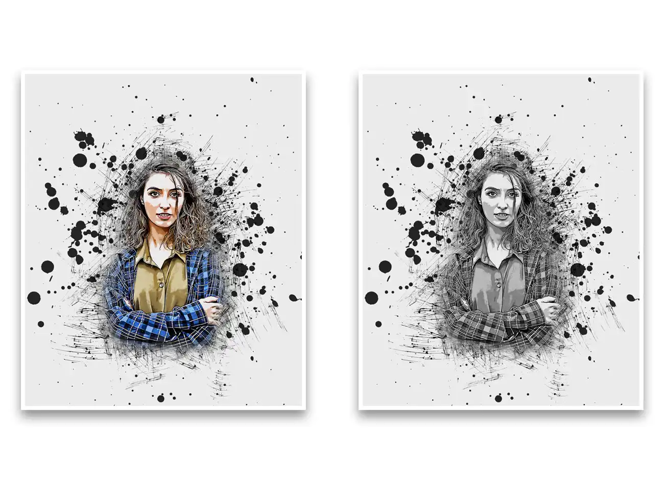 Ink Poster Art Photoshop Action 8 076099