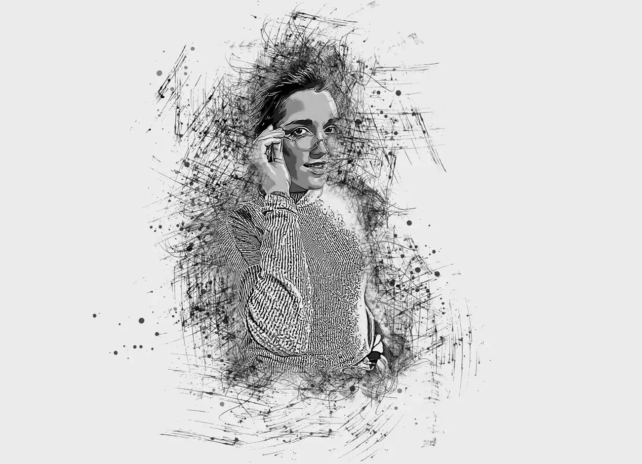 Ink Poster Art Photoshop Action 7 076118