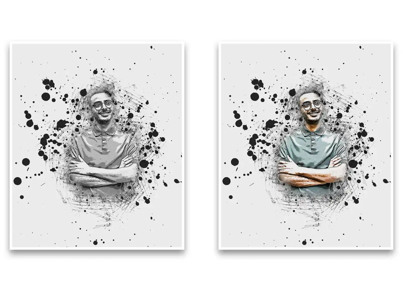 Ink Poster Art Photoshop Action 12 076013