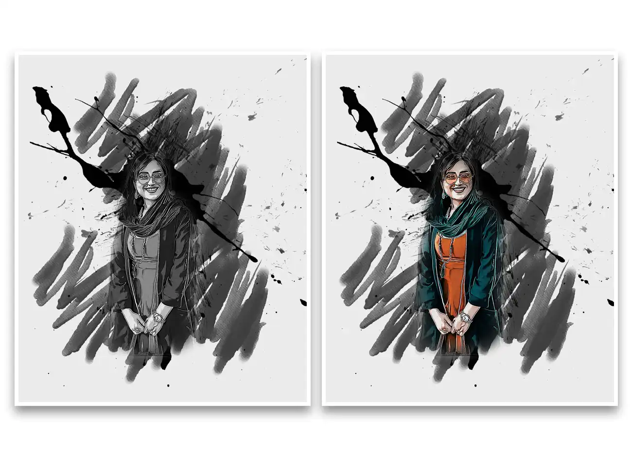 Ink Poster Art Photoshop Action 11 076078