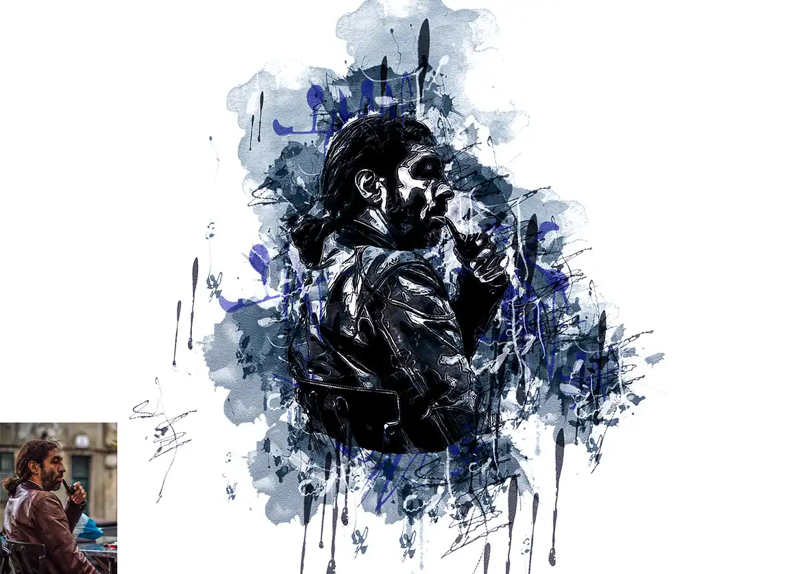 Ink Stain Photoshop Action 7 076165