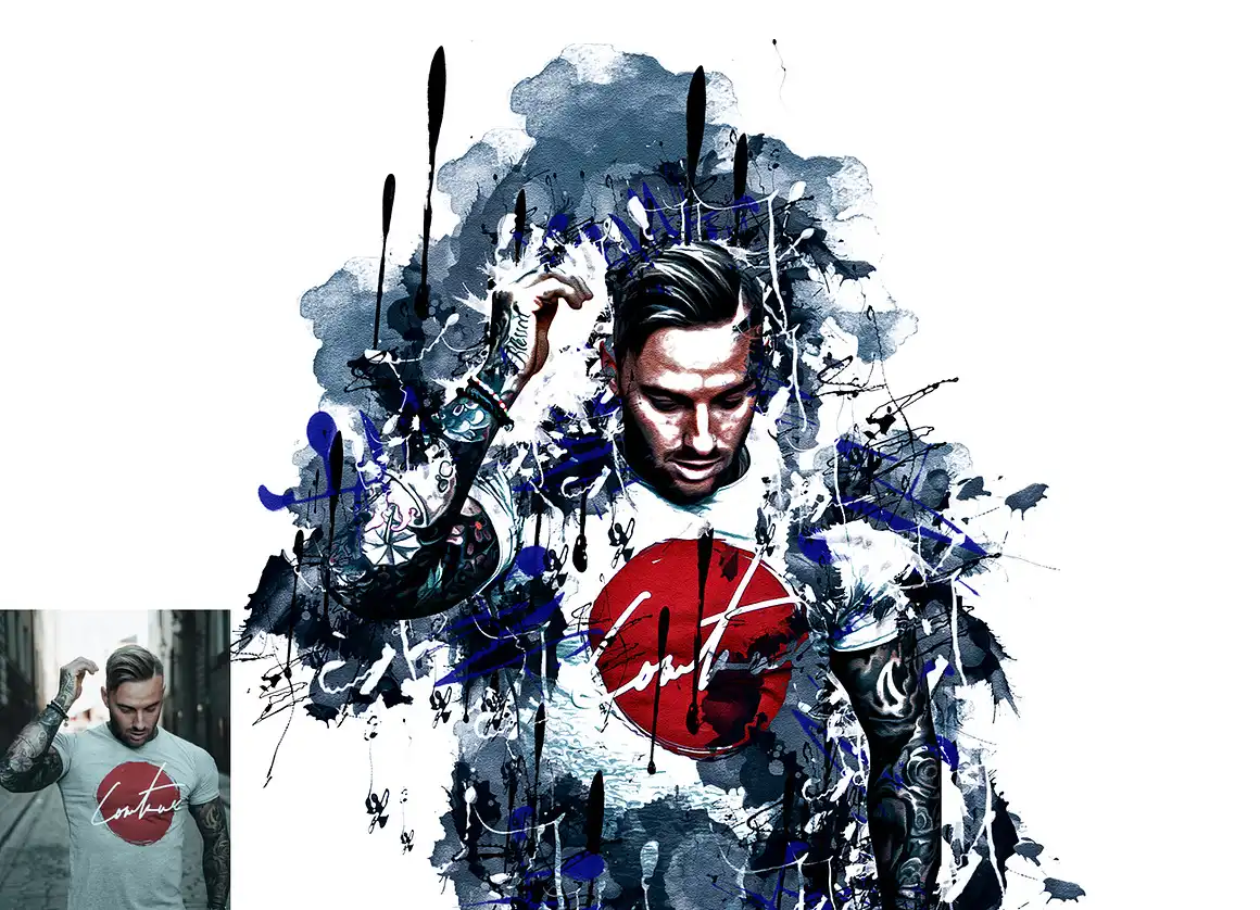 Ink Stain Photoshop Action 3 076329