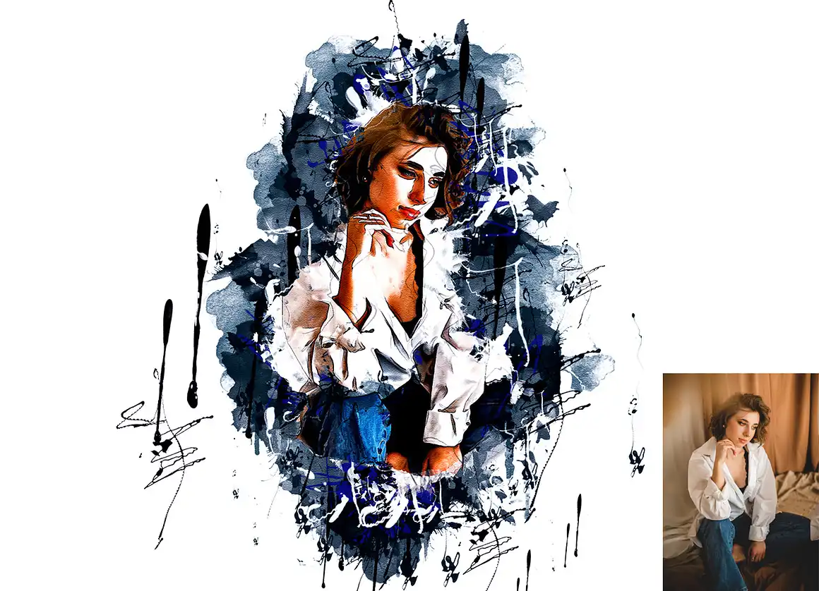 Ink Stain Photoshop Action 4 076211
