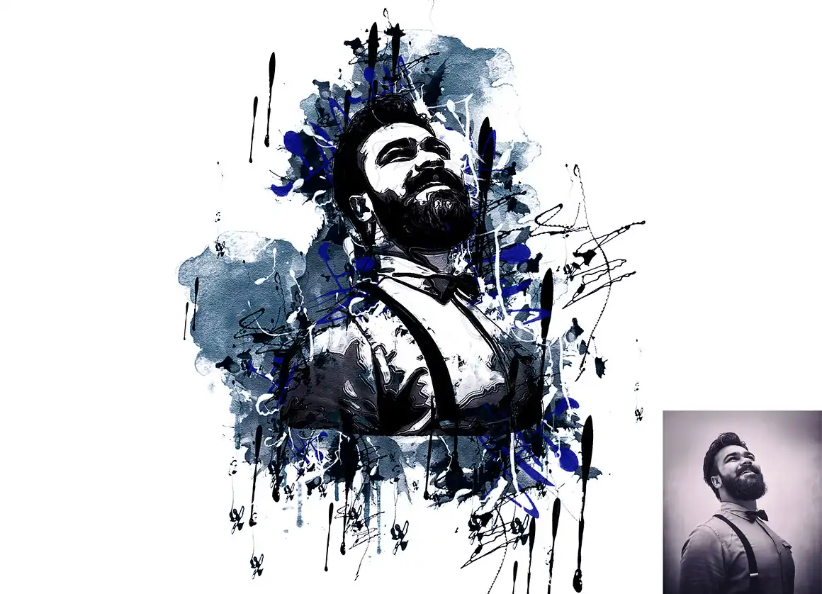 Ink Stain Photoshop Action 10 076115