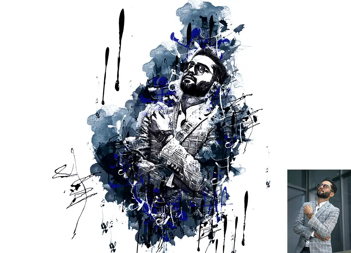 Ink Stain Photoshop Action 5 076193