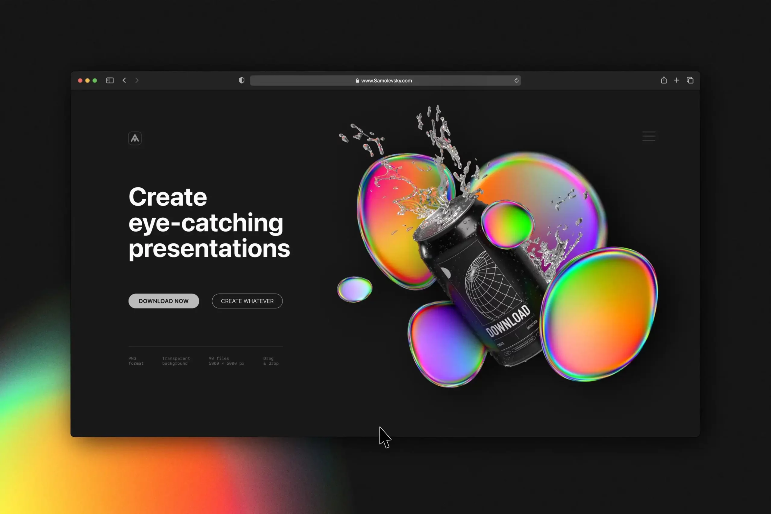 IRIDESCENT BLOB SHAPES COLLECTION 17 074029