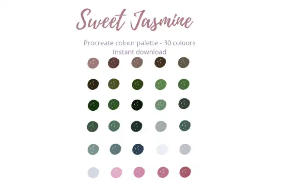 Jasmine Palette Procreate X 30 shades