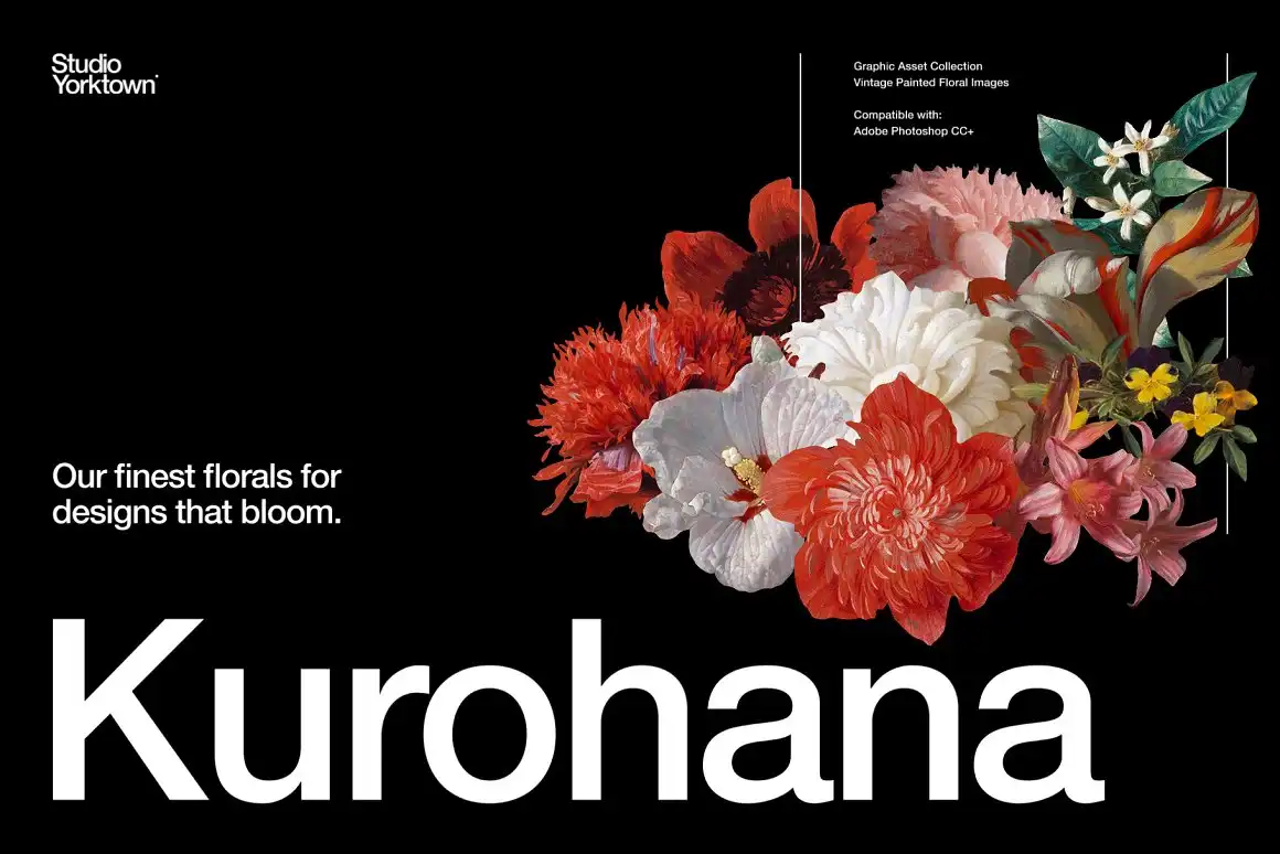 Kurohana Painted Florals Collection 6 074029
