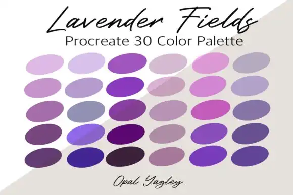 Lavender Fields Procreate Color Palette