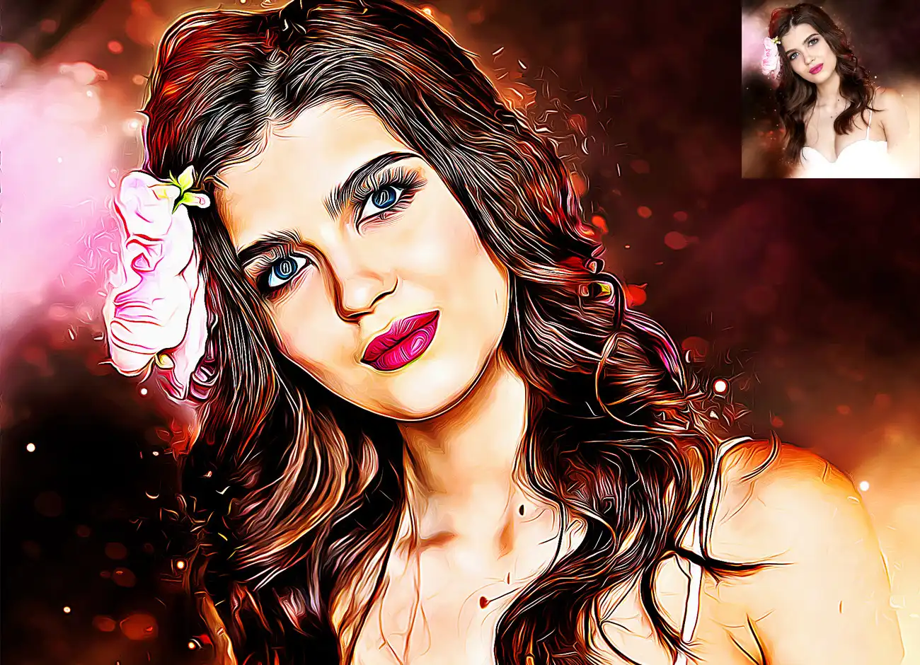 Luxury Oil Painting Photoshop Action 6 076549