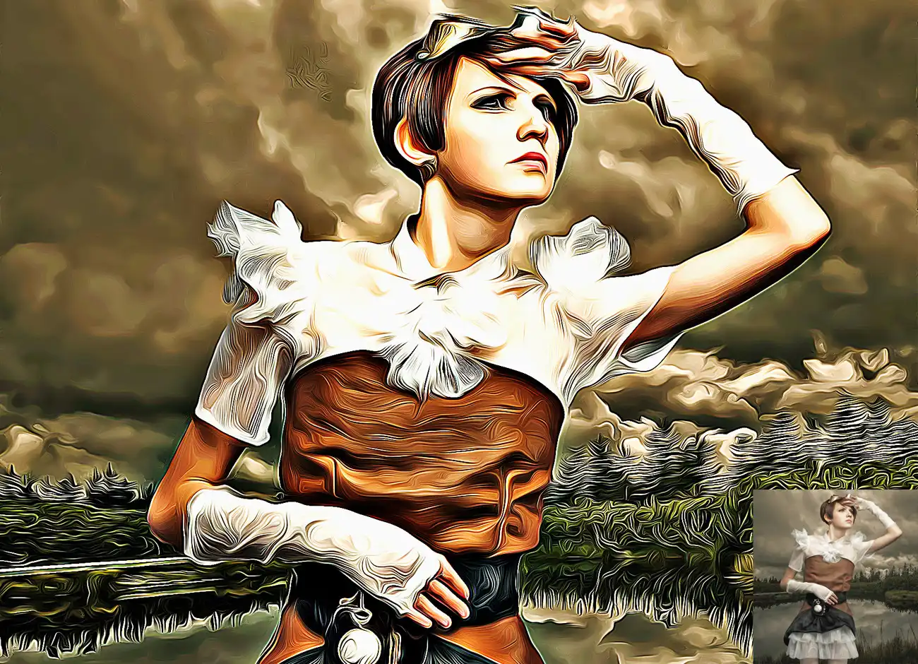Luxury Oil Painting Photoshop Action 7 076543
