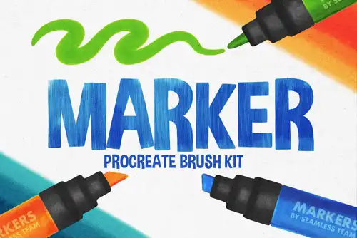 Marker brushes for Procreate 5