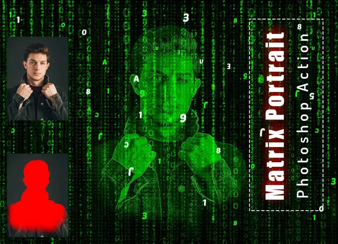 Matrix Portrait Photoshop Action