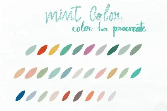 Mint Style Colors for Procreate