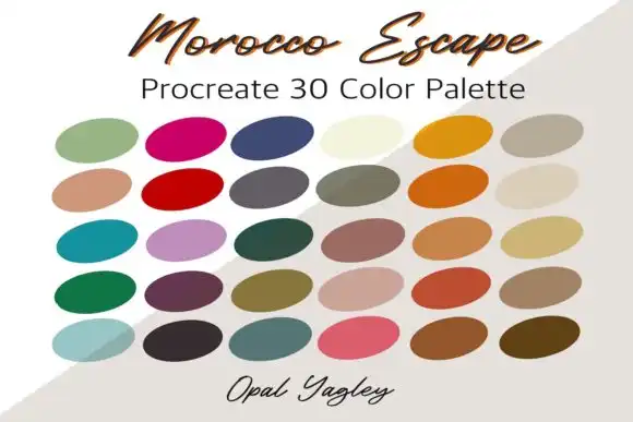 Morocco Escape Procreate Color Palette