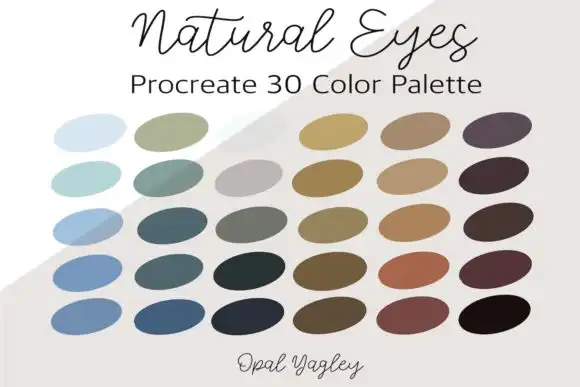 Natural Eyes Procreate Color Palette