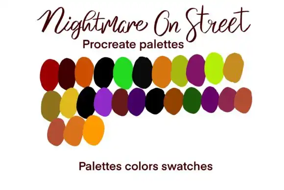 Nightmare on Streets Procreate Palettes