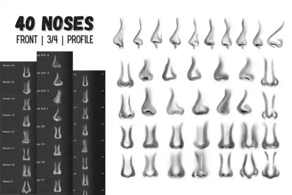 Nose Procreate Stamps 1 074412