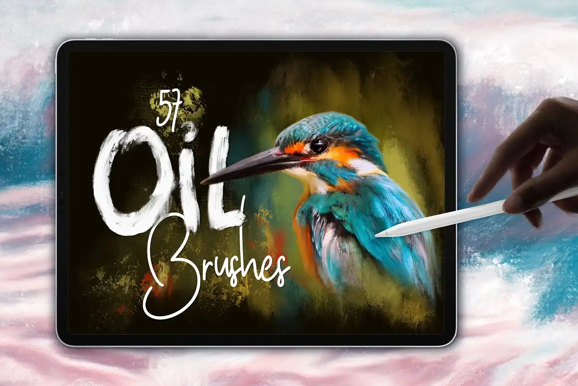 57 Oil Brushes for Procreate 10 071049